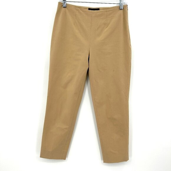 PIAZZA SEMPIONE Tan Khaki High Rise Trouser Pants Size European 40 - Picture 1 of 10